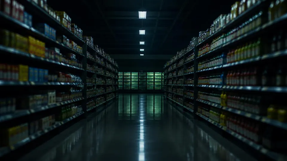 Imagem ilustrativa: corredor de supermercado. Não é foto do estabelecimento.